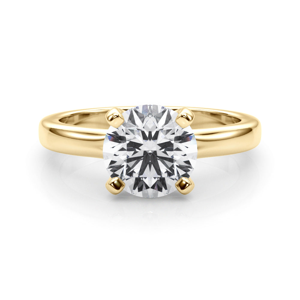 0.50ct Solitaire Round Lab Grown Diamond White Gold Prong Set Engagement Ring