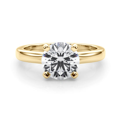 0.50ct Solitaire Round Lab Grown Diamond White Gold Prong Set Engagement Ring
