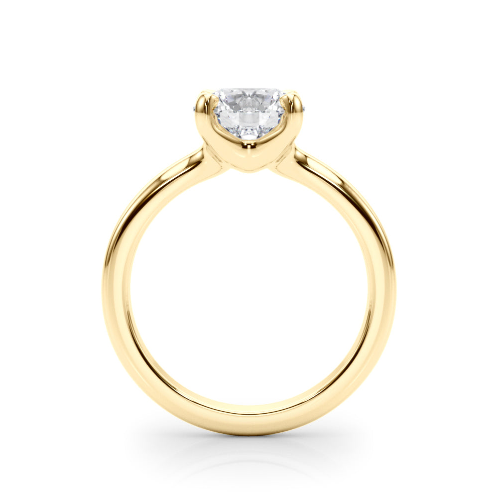 0.50ct Solitaire Round Lab Grown Diamond White Gold Prong Set Engagement Ring