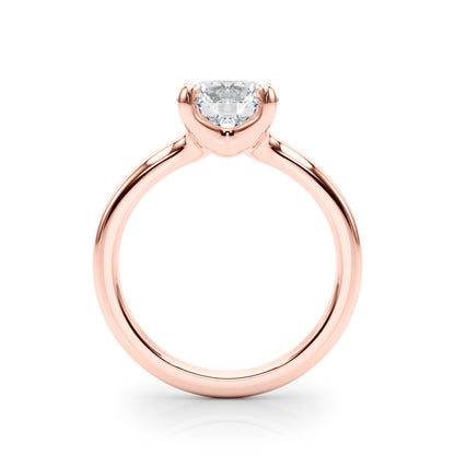 0.50ct Solitaire Round Lab Grown Diamond White Gold Prong Set Engagement Ring