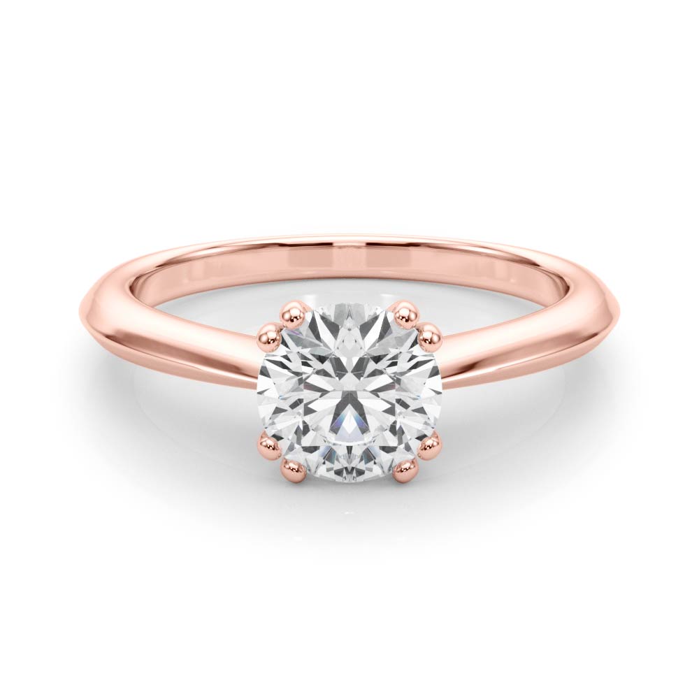  Round Cut Diamond Solitarie Engagement Ring