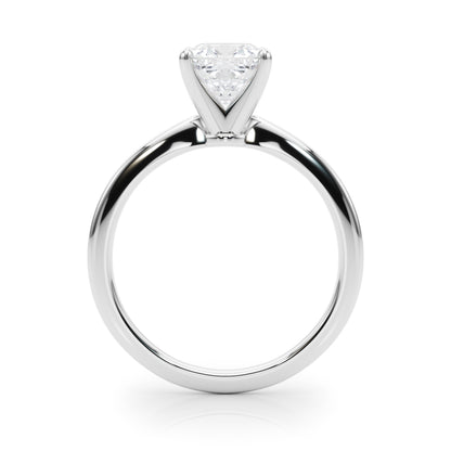 IGI Lab-Grown Cushion Diamond Four Prong Solitaire Engagement Ring, D Color VVS Clarity