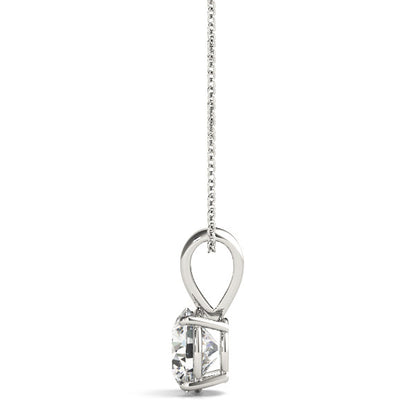 Round Lab Grown Diamond Solitaire Pendant, D Color VVS Clarity 0.20 Ct To 2.00 Ct