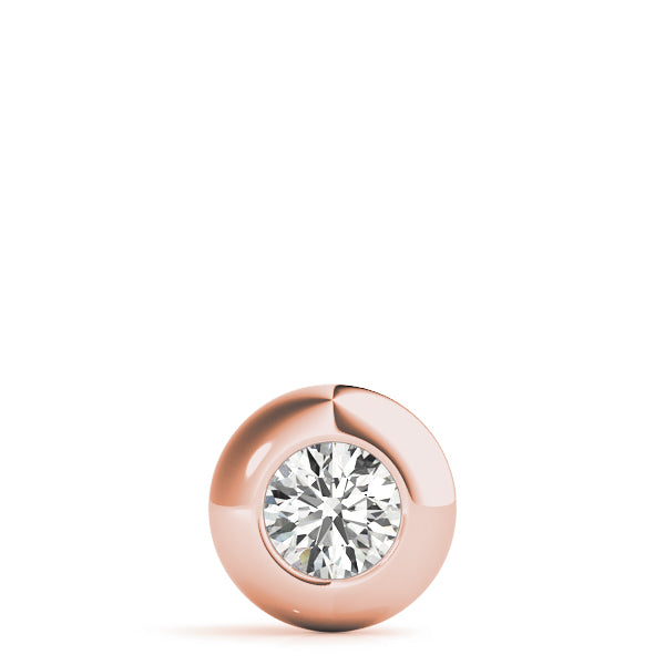 Natural Round Shape Bezel Set Pendant – Minimalist Elegance