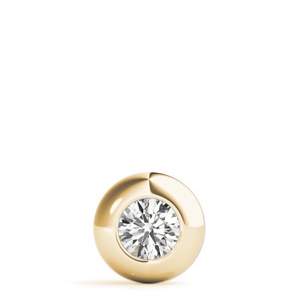 Natural Round Shape Bezel Set Pendant – Minimalist Elegance