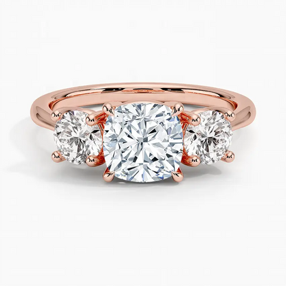 1.70 Carat 3 Stone Lab Grown Diamond Engagement Ring
