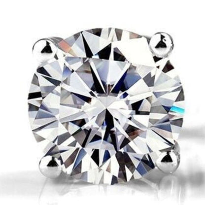 0.25Ct Natural/Lab Grown Diamond Single Studs Earrings in White Gold