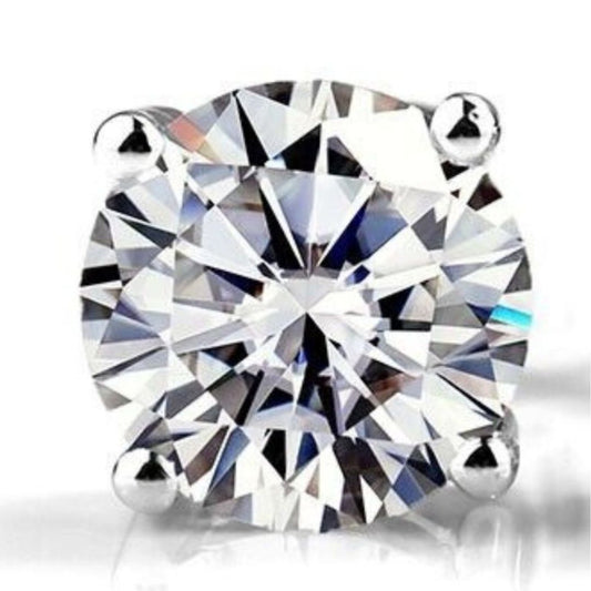 0.20Ct Natural/Lab Grown Diamond Single Studs Earrings in White Gold