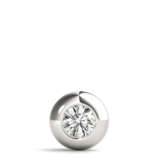 Natural Round Shape Bezel Set Pendant – Minimalist Elegance