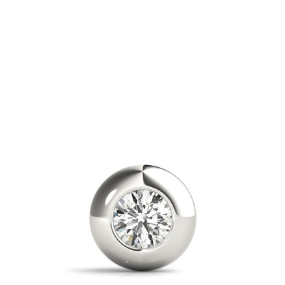 Natural Round Shape Bezel Set Pendant – Minimalist Elegance