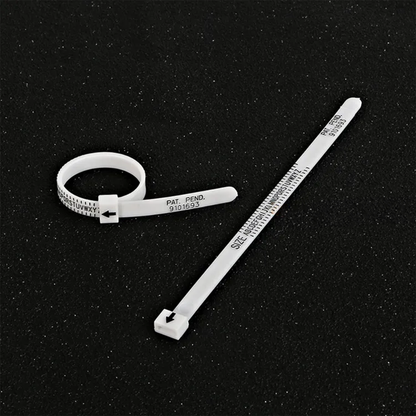 Adjustable UK Ring Sizer Tool for Accurate Finger Measuring – A to Z+9 Plastic Reusable Ring Gauge for Men & Women